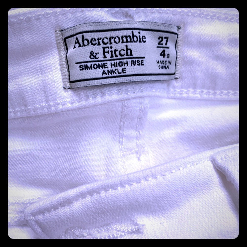 A&F Simone High-rise Ankle Crop Denim